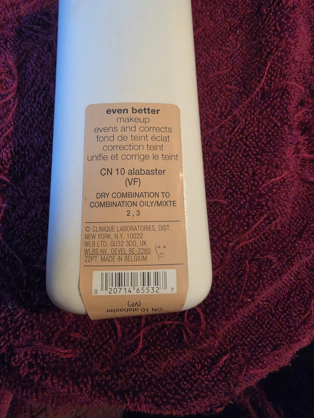 Clinique Even Better Makeup CN 10 Alabaster – 6.7 oz Bottle